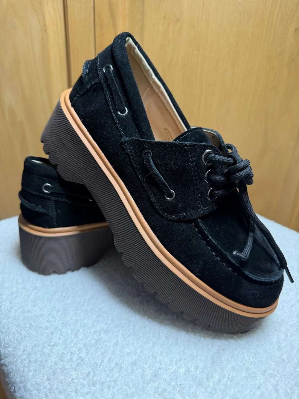 Black Rag&Co Platform Cuckatoos Lace-Up Shoes Women’s sz 8 (39)